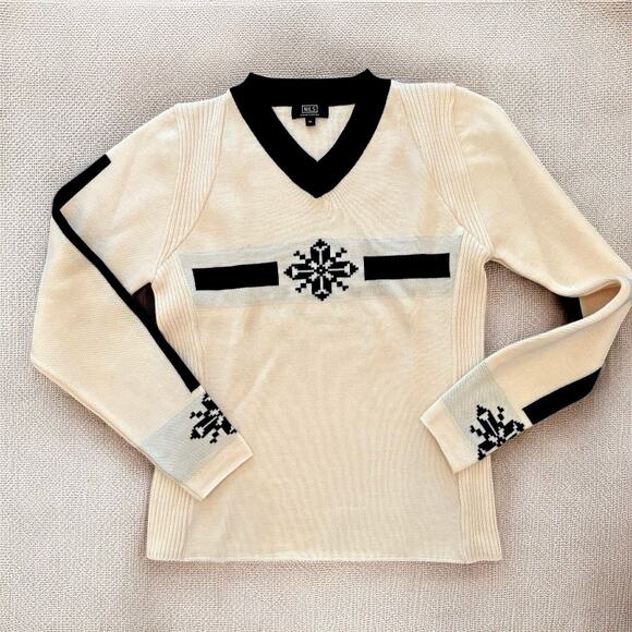 NILS SPORTSWEAR Vintage Wool Blend Sweater Apres Ski Medium - Picture 1 of 5